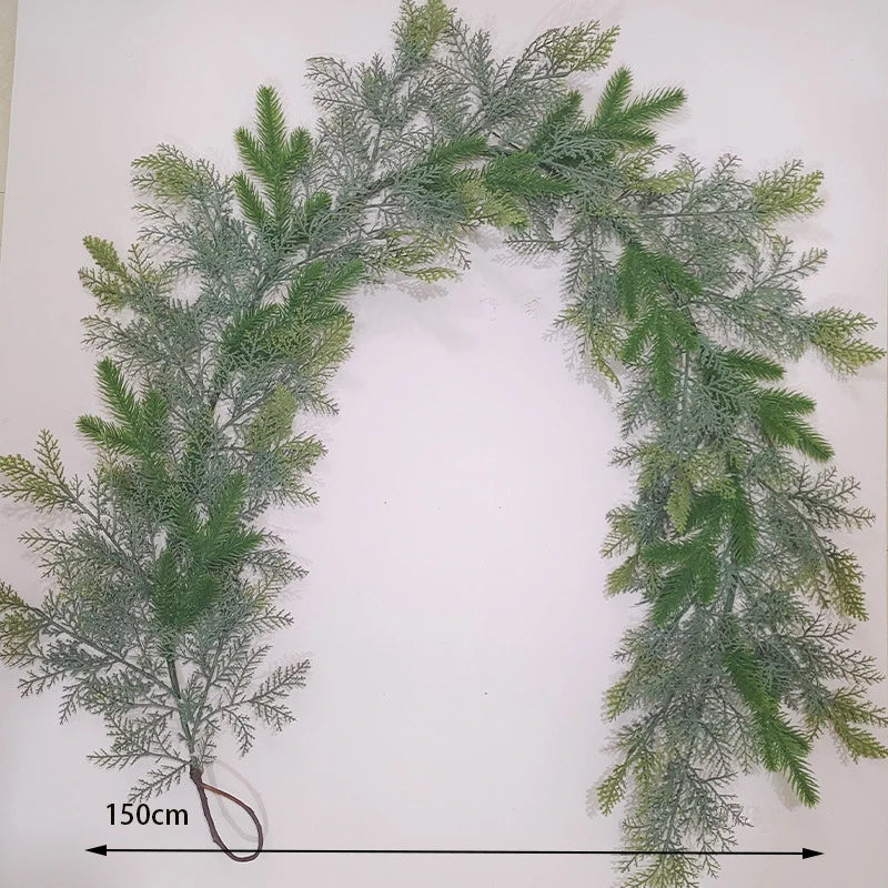 Frosted Pine & Berry Christmas Garland