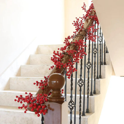 Frosted Pine & Berry Christmas Garland