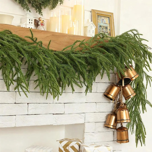 Artificial Cedar Pine Garland – 6 ft