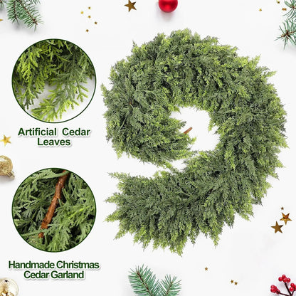 Artificial Cedar Christmas Garland