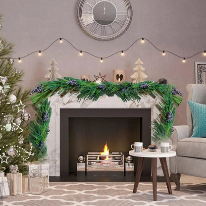 Artificial Greenery Garland with Berries – 70 in