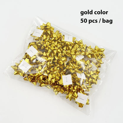 🎀 Mini Gift Bows – 50-Pack of Shiny Star Stickers