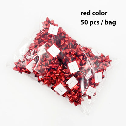 🎀 Mini Gift Bows – 50-Pack of Shiny Star Stickers