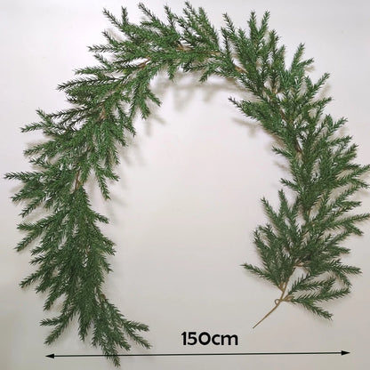 Frosted Pine & Berry Christmas Garland