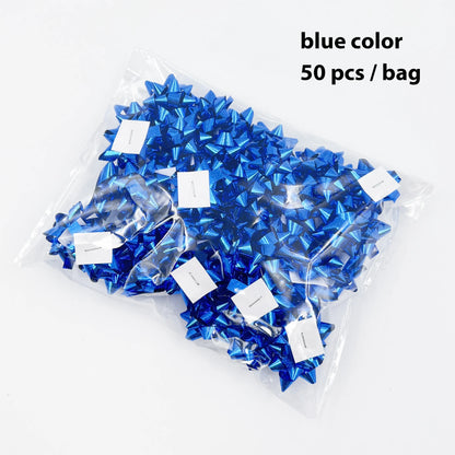 🎀 Mini Gift Bows – 50-Pack of Shiny Star Stickers